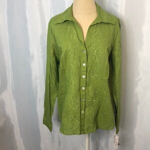 Saint Tropez West  Women’s Long Sleeve Top Size L